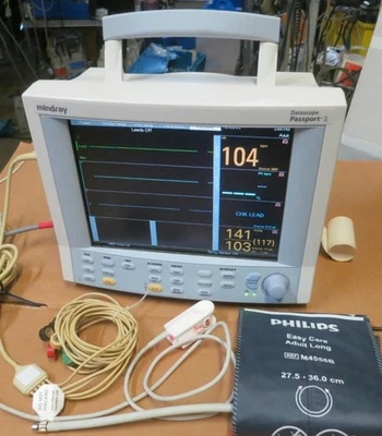 Impressora Mindra Datascope PASSPORT 2 monitor de paciente ECG MASIMO SpO2 nova na caixa - Imagem 1 de 4