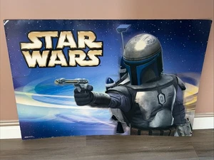 STAR WARS EPISODE 2: ATTACK OF THE CLONES PROMO JANGO FETT SUPER RARE SIGN 27x39 - Bild 1 von 18