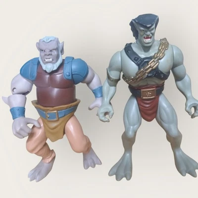 🦇 Lot de 2 Figurines Vintage - GARGOYLES (Disney - 1990s) - Photo 1/4