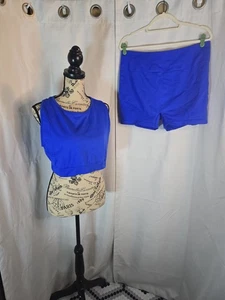 Markenloses blaues sportliches Outfit Damengröße 3XL - Bild 1 von 6