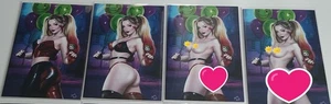 Coole Comics Gallery BRUNA Virgin 4er SET Harley Quinn FOLIE Virgin Cover!!! NM - Bild 1 von 2