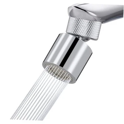  Torneira aerador de dupla função, 2 fluxos grande ângulo rotação pia de cozinha metal - Imagem 1 de 4