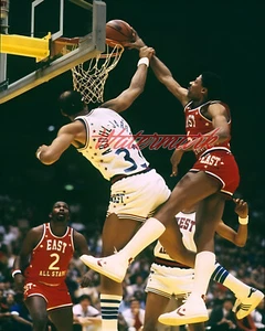 NBA 1983 All Star Game Dr J Julius Erving Kareem Abdul-Jabbar 8 X 10 Photo - Picture 1 of 1