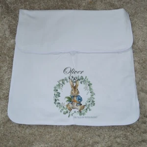 personalised ,Peter Rabbit Baby Fleece blanket , . Any Name - Picture 1 of 1