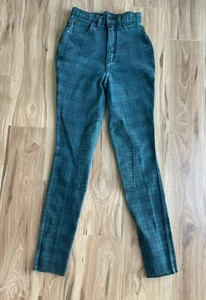 HAC TAC LADIES DENIM HORSE-RIDING JODHPURS JEANS BlUE Sz 6 US, EU 36 STRETCH - Picture 1 of 13