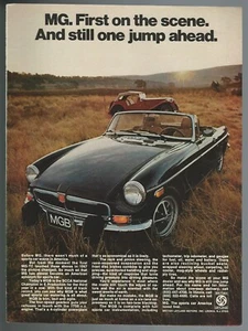 1974 MGB advertisement, with 1947 MG-TC, British Leyland print ad - Picture 1 of 3