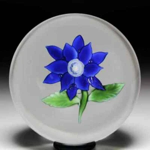 Pisapapeles antiguos de vidrio azul Boston & Sandwich Glass Company - Imagen 1 de 1