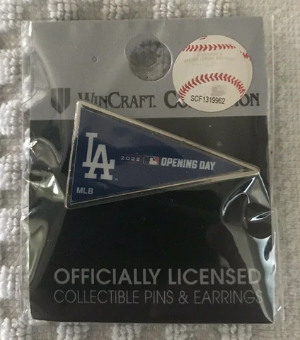 Los Angeles Dodgers 2022 Opening Day Pin Pennant 4/14/22 In Package SOLD OUT!! Cover