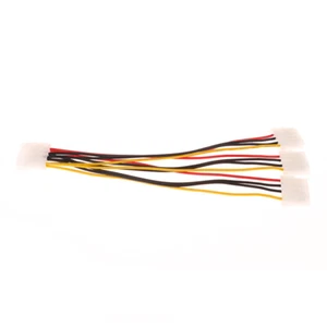 IDE Power Cables 4 Pin Molex Male To 3 Port Molex Female Power Supply Splitter - Photo 1/14