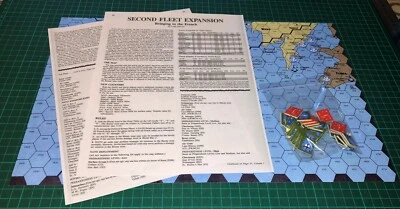 2nd Fleet expansion Bringing in the French, for Victory games, 33 counters 1 map - Image 1 of 4