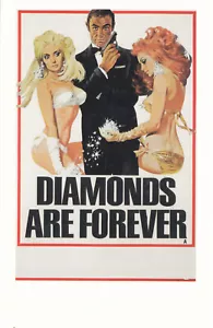 (139700) Diamonds are Forever James Bond UK poster Postcard - Picture 1 of 2