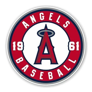 Los Angeles Angels of Anaheim round Decal / Sticker Die cut - Picture 1 of 1
