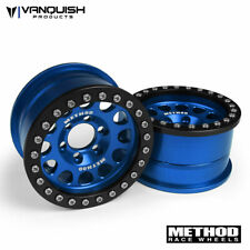 Vanquish 07916 Method 105 1.9 Beadlock Crawler Wheels (Blue/Black) (2)