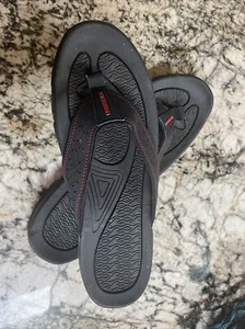 Sandalias tanga para hombre Hobibear interior exterior playa chanclas negras rojas eu46 EE. UU. 12 - Imagen 1 de 2