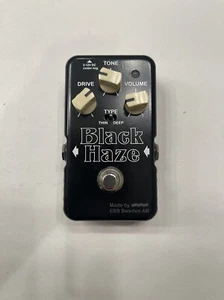 EBS Black Haze V1 Distortion Overdrive Guitar Effect Pedal Made In Sweden - Picture 1 of 7