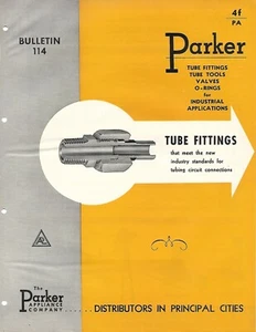 MRO Brochure - Parker Appliance - Tube Fittings - c1953 (MR657) - Picture 1 of 1