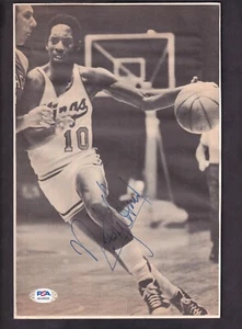 Nate Tiny Archibald Autographed 7x11 B/W Magazine Photo PSA/DNA Authentic - Picture 1 of 3