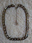 jewel necklace silver color Metal chain old jewelry coarse mesh