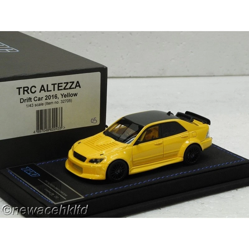 TRC ALTEZZA Drift Car 2016 Yellow Limited 20pcs PEAKO MODEL 1/43 #32705 - Image 1 of 1