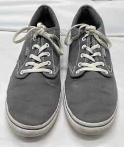 Vans Authentic Off The Wall Women's Size 8.5 Shoes Gray White Low Top Sneakers - Picture 1 of 9