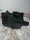 Sperry Top Sider Saltwater Spray Duck Boot Black Sts80769 Women’s Size 6