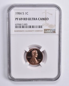 PF69 RD UCAM 1984-S Lincoln Memorial Cent NGC Brown Label - Picture 1 of 5