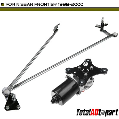 Windshield Wiper Linkage & Motor Assembly for Nissan Frontier 1998-2000 Front - Image 1 of 4