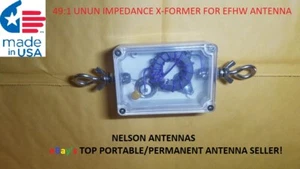 49:1 UNUN IMPEDANCE XFORMER FOR END FED HALF WAVE ANTENNA. UJM-49-1  - Picture 1 of 3