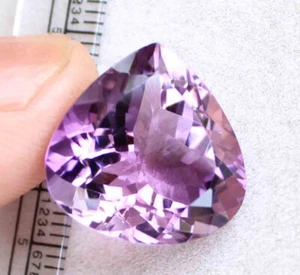 14.70 Ct Natural Amethyst Pear Cut Sparkling Purple Untreated Gemstones - Picture 1 of 4