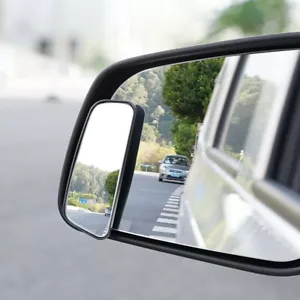 2Pcs 360 Degree Adjustable Blind Spot Mirror Car Auxiliary Rearview Convex Mirro - Picture 1 of 7