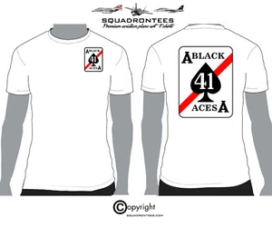 VF-41 Black Aces Logo Back Squadron T-Shirt - USN Licensed Product - Bild 1 von 3