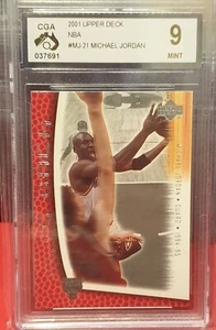 2001-02 Upper Deck Michael Jordan MJ's Back - Chicago Bulls -CGA Graded 9 - MJ21 - Bild 1 von 1