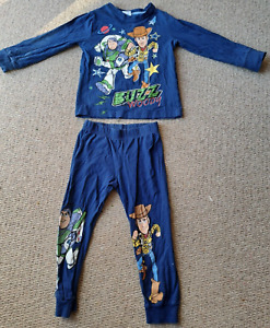 Boys Disney PIXAR TOY STORY Blue Pyjama Top and Bottoms (3-4 yrs)