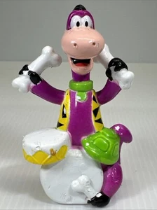 #258 Hanna Barbera 1991 The Flintstones Dino The Dinosaur Playing Drums Vintage - Bild 1 von 5