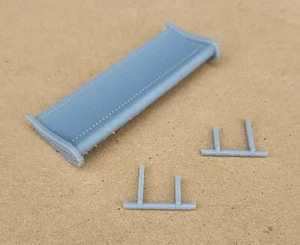 3D RESIN PRINTED 1/24 1/25 DUALLY OR DRAG TURBO WING WITH MOUNTS - Picture 1 of 3