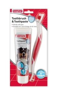 Beaphar Toothbrush & Toothpaste Kit For Cats & Dogs - Picture 1 of 2