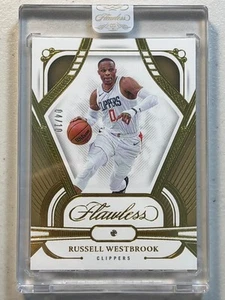 Russell Westbrook 2023-24 Panini Flawless /10 Gold Diamond Sealed #26 Clippers - Bild 1 von 2