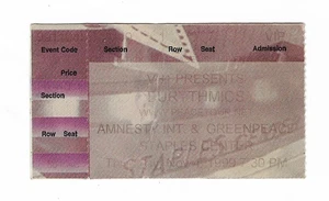 The Eurythmics & Meredith Brooks 11/4/99 Los Angeles CA Staples Ctr Ticket Stub - Picture 1 of 1