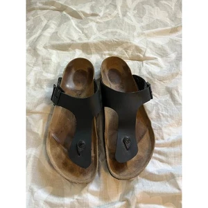 Birkenstock Black Gizeh Sandals Mens size 13 (46) - Picture 1 of 7