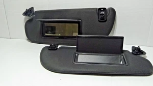 2006-2011 Ford Crown Victoria Cloth SUNVISOR Pair Set Black - Picture 1 of 10