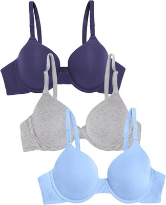 Sujetador camiseta algodón liso Fruit of the Loom para mujer - ultra suave, flexible y I Foto 1 de 4