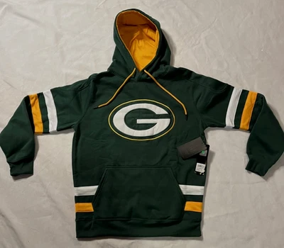 Sudadera con capucha bordada de Green Bay Packers nueva con etiquetas de Green Bay Team Apparel Foto 1 de 4