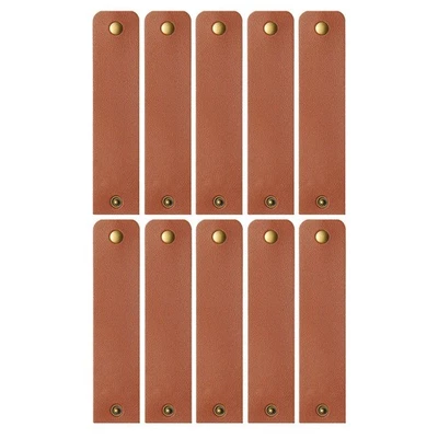  12 PCS Anello Portatovagliolo Tovaglioli Pelle Arredamento Del Tavolo Pranzo - Immagine 1 di 4