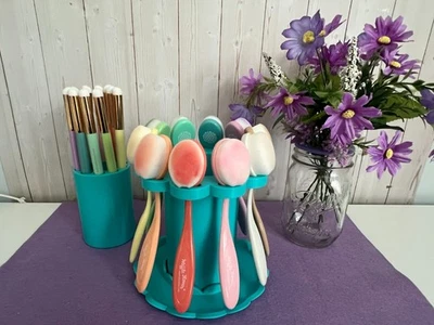 Soporte para cepillo de mezcla de tinta - Soporte giratorio para organizar cepillos de mezcla de tinta Foto 1 de 2