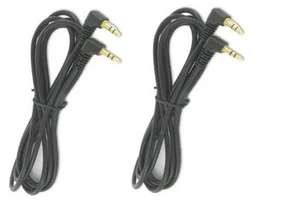 2 New 3.5mm male to male Auxiliary audio Cable Right Angle 90 degrees - Photo 1 sur 1