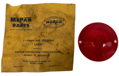 Lámpara de luz trasera 1954-1968 Dodge Truck C-1 C-3 C-4 lente roja NOS 1502641 Foto 1 de 4