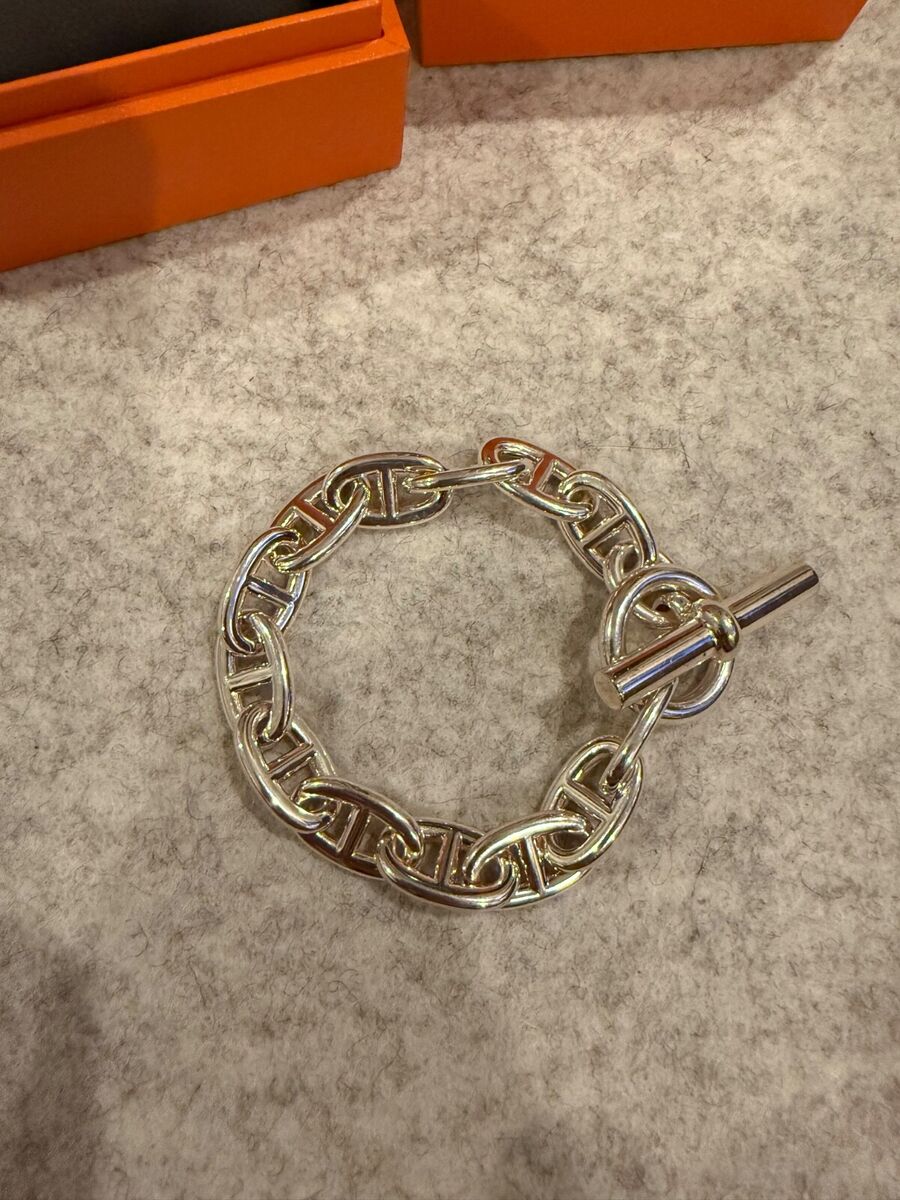 HERMÈS Silver Chain Fashion Bracelets for sale | eBay HERMÈS Silver Chain Fashion Bracelets for sale | eBay