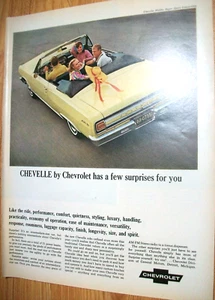 1965 Chevy Chevelle Malibu Cabrio SS Großmag Autoanzeige - "ein paar Überraschungen" - Bild 1 von 1