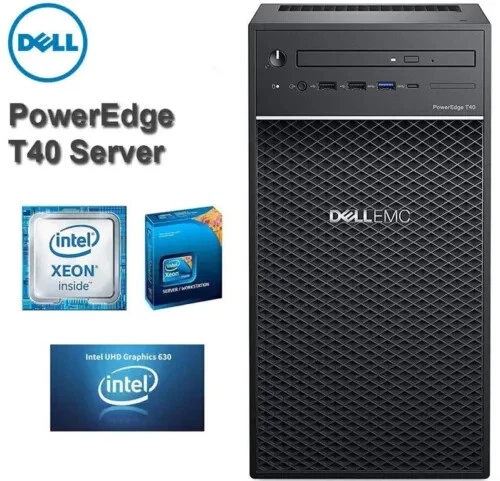 New 2022 Dell Power Edge T40 Xeon E-2224 3.5G 32GB SSD 1TB + HDD DVDRW SERVER - Image 1 of 1