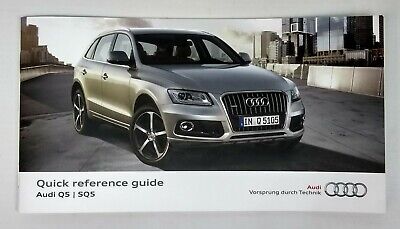 New Genuine Audi Q5 Quick Reference Guide Handbook - 11/2014 Edition • 6.34€